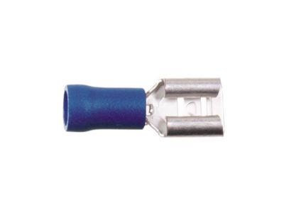 Flachstecker 6,3 mm² blau