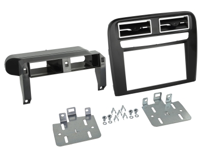 Einbaurahmen 2-DIN Fiat Grande Punto, schwarz