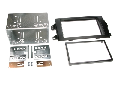 Einbaurahmen 2-DIN Fiat Sedici/Suzuki SX4, schwarz