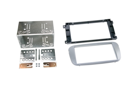 Einbaurahmen 2-DIN Ford, silber