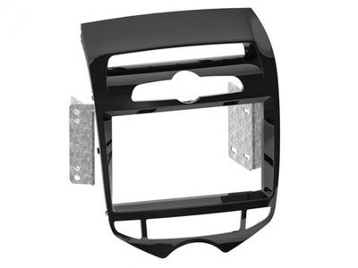Einbaurahmen 2-DIN Hyundai ix20 2010- mit Klimaautomatik, Klavierlack