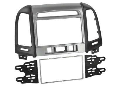 Einbaurahmen 2-DIN Hyundai Santa Fe, schwarz
