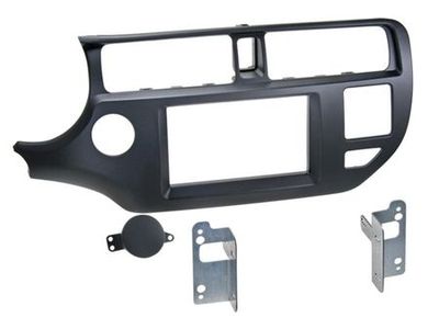 Einbaurahmen 2-DIN Kia Rio 11- anthrazit