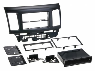 Einbaurahmen einfach-/doppel-DIN Mitsubishi Lancer, 2007 & neuer