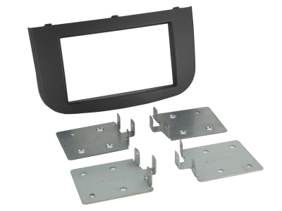 Einbaurahmen 2-DIN Mitsubishi Colt, schwarz