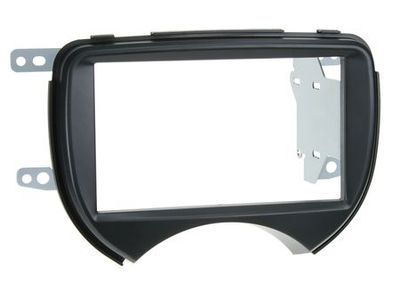 Einbaurahmen 2-DIN Nissan Micra 2011- schwarz