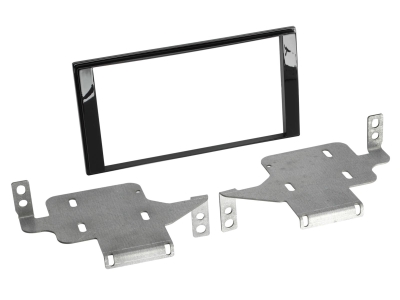 Einbaurahmen 2-DIN Nissan Juke, piano black