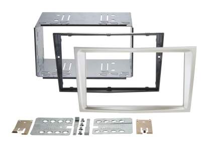 Einbaurahmen 2-DIN Opel satin-stone