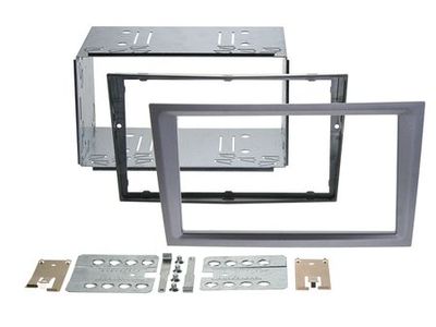 Einbaurahmen 2-din opel charcoal-metallic