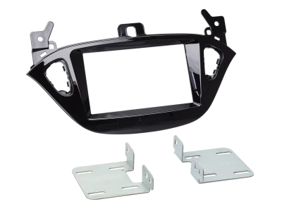 Einbaurahmen 2-DIN Opel Adam/Corsa E, piano black