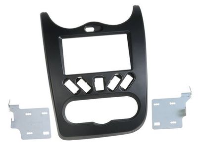 Montagerahmen 2-DIN Stereo Dacia Duster 2010- Schwarz
