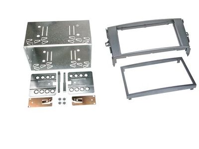 Montagerahmen 2-DIN Set Toyota Auris 2007- Grau