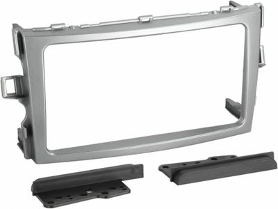 Einbaurahmen 2-DIN Toyota Verso 2009-2018 silber