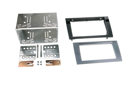 Einbaurahmen 2-DIN Audi A4/Seat Exeo, Anthrazit