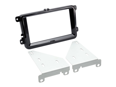Einbaurahmen 2-DIN Seat/Skoda/VW, Piano Black