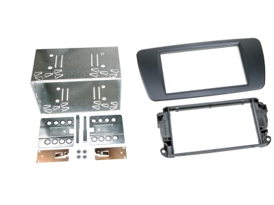 ACV Einbaurahmen 2-DIN Seat Ibiza, Azabache schwarz