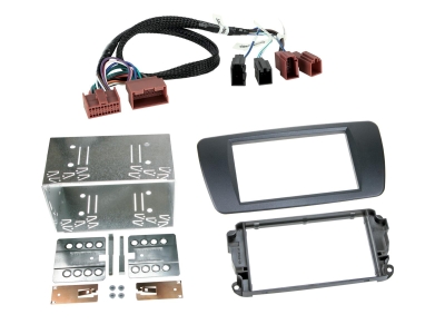 Einbaurahmen 2-DIN Seat Ibiza, galway grey