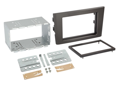 Einbaurahmen 2-DIN Volvo XC90, schwarz