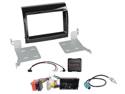 2-DIN Kit Citroen/Fiat/Opel/Peugeot, mit OEM-HU-Lenkradsteuerung