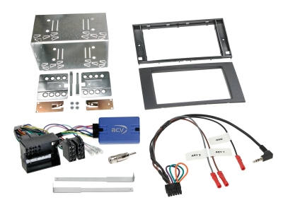 2-DIN Kit Ford schwarz SWC/CAN Bus/Antenne