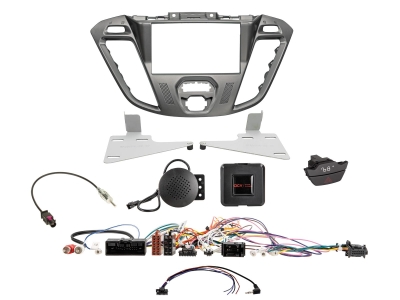 2-DIN Einbaurahmen Ford Custom 2012-2016, phoenix silver