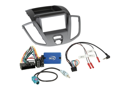 2-DIN Einbaurahmen mit Ablagefach Ford Transit V363 2014-2019