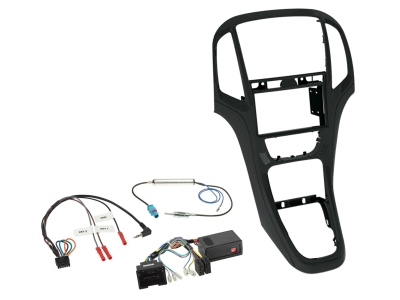 2-DIN Kit Opel Astra J 2009-2018, perlenschwarz