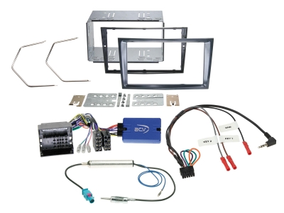 ACV Einbaukit 2-DIN Opel, Stealth Black