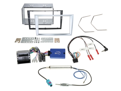 ACV Einbaukit 2-DIN Opel, hell matt chrom