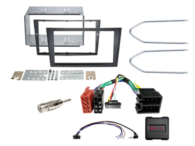 Einbaukit 2-DIN Opel schwarz
