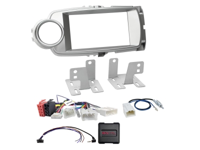 ACV Einbaukit 2-DIN Toyota Yaris silber