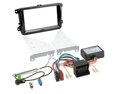 ACV Einbaukit 2-DIN Seat/Skoda/VW, schwarz