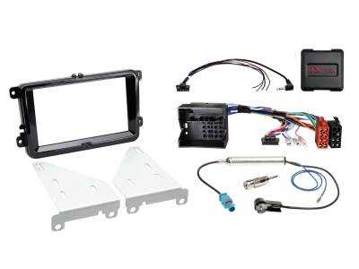ACV Einbaukit 2-DIN Seat/Skoda/VW, schwarz