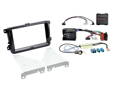 ACV Einbaukit 2-DIN Seat/Skoda/VW, schwarz
