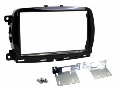Montagerahmen Double-DIN Fiat 500 2015- schwarz