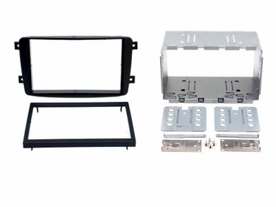 Montagerahmen Mercedes C-Klasse Double-DIN schwarz