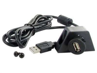Aux-Kabel - USB-Verlängerung mit Montage für das Armaturenbrett