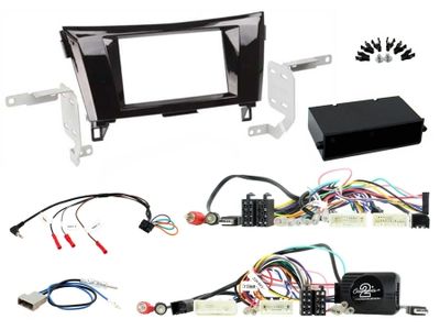 Einbauset Nissan Qashqai 2014> Schwarz
