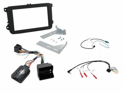 Einbaukit Volkswagen Doppel-DIN, Schwarz
