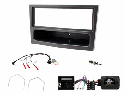 Einbausatz Opel Astra 04-10, Anthrazit-Metallic, Single-DIN