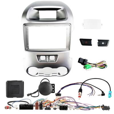 Auto-Connect Einbauset für 9-Zoll-Autoradio, Ford Ranger 2012-2016, Silber