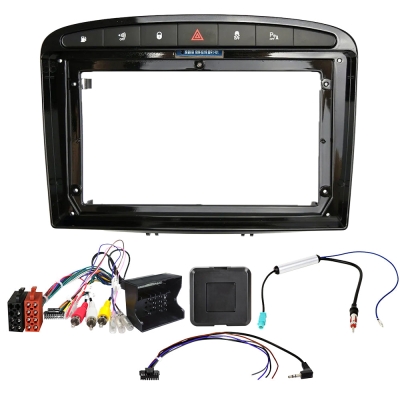 Auto-Connect Einbauset für 9-Zoll-Autoradio, Peugeot 308 und 408