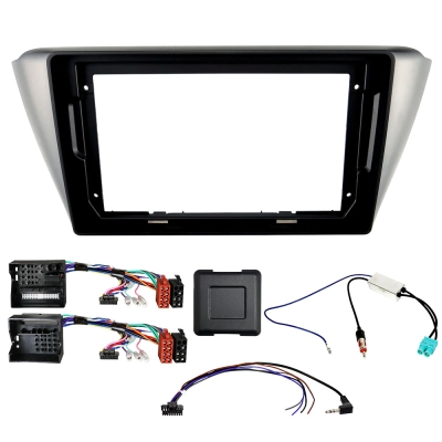 Auto-Connect Einbauset für 9-Zoll-Autoradio, Skoda Fabia NJ 2015-2023