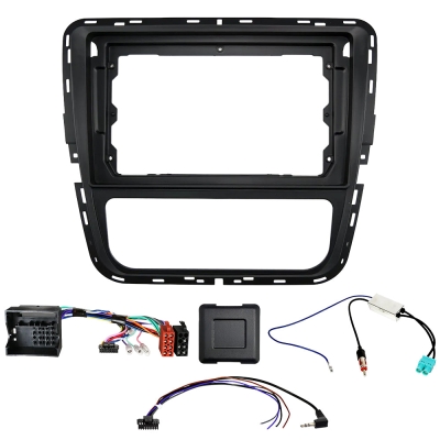 Auto-Connect Einbauset für 9-Zoll-Autoradio, Volkswagen Passat B7 2011-2015, manuelle Klimaanlage