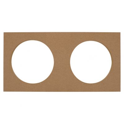 MDF-Montageplatte, 2x6.5 Zoll