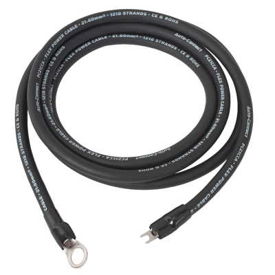 Auto-Connect 2,5 Meter Stromkabel CCA 21,6 mm², schwarz