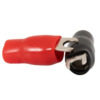 Auto-Connect roter und schwarzer Gabelkabelschuh, 20mm²