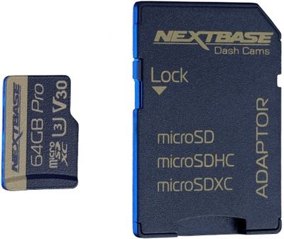 NextBase 64GB U3 Micro-SD-Karte mit Adapter