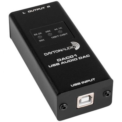 Dayton Audio DAC01, USB-DAC mit 24/96-Unterstützung