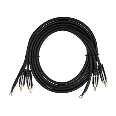 Audtek DMCG6, Plattenspielerkabel mit Erdungsleiter 1,8 Meter